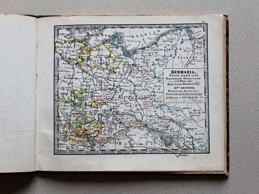 Veladini, Atlante tascabile scolastico, 1855
15. Germania; Parte nord-est