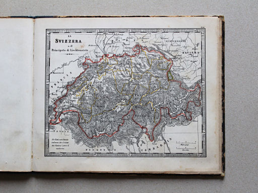 Veladini, Atlante tascabile scolastico, 1855
18. La Svizzera e il Principato di Liechtenstein