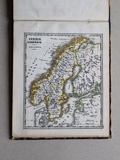 Veladini, Atlante tascabile scolastico, 1855
22. Svezia, Norvegia e Finlandia