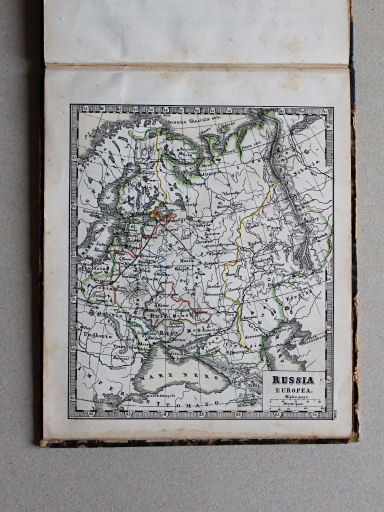 Veladini, Atlante tascabile scolastico, 1855
23. Russia europea