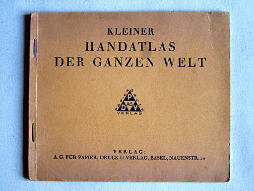 Kleiner Handatlas der ganzen Welt (ca. 1934)
Voorkant omslag / Front cover