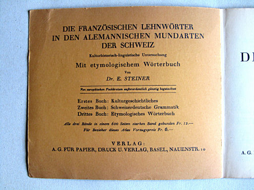 Kleiner Handatlas der ganzen Welt (ca. 1934)
Binnenkant omslag (voor) / Inside cover (front)