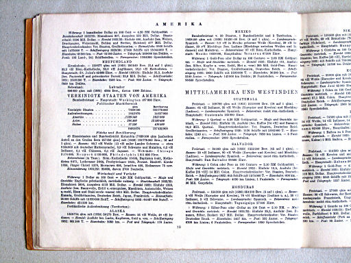 Kleiner Handatlas der ganzen Welt (ca. 1934)
18. Statistieken / Statistics