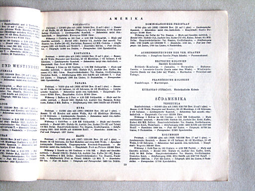 Kleiner Handatlas der ganzen Welt (ca. 1934)
19. Statistieken / Statistics