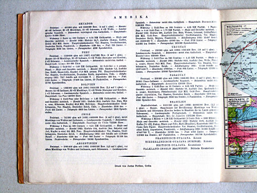 Kleiner Handatlas der ganzen Welt (ca. 1934)
20. Statistieken / Statistics