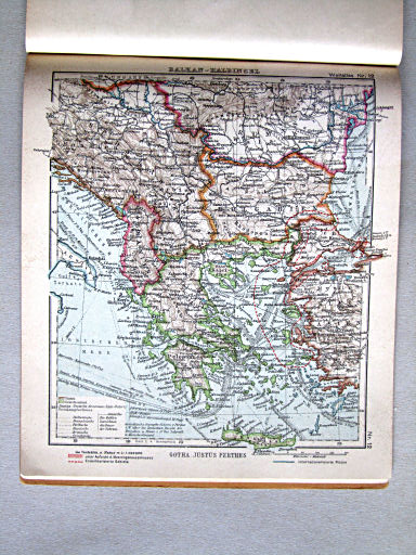 Kleiner Handatlas der ganzen Welt (ca. 1934)
12. Balkan-Halbinsel