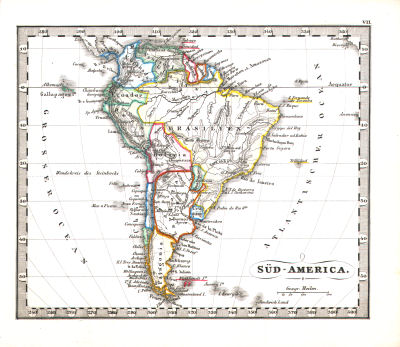 Perthes' Taschen-Atlas über alle Theile der Erde (1850)
7. Süd-America