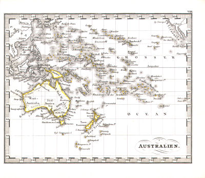 Perthes' Taschen-Atlas über alle Theile der Erde (1850)
8. Australien