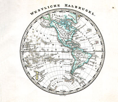 Perthes' Taschen-Atlas über alle Theile der Erde (1866)
2. Westliche Halbkugel