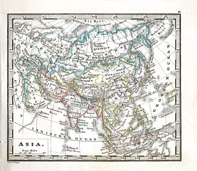 Perthes' Taschen-Atlas über alle Theile der Erde (1866)
4. Asia