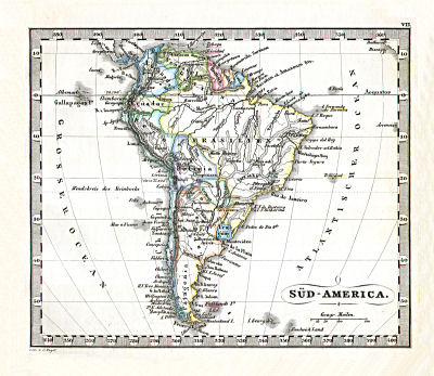 Perthes' Taschen-Atlas über alle Theile der Erde (1866)
7. Süd-America