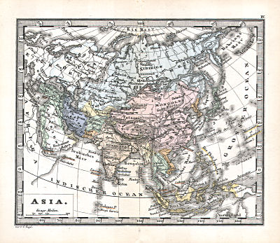 Perthes' Taschen-Atlas über alle Theile der Erde (1878)
4. Asia