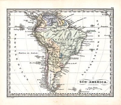 Perthes' Taschen-Atlas über alle Theile der Erde (1878)
7. Süd-America
