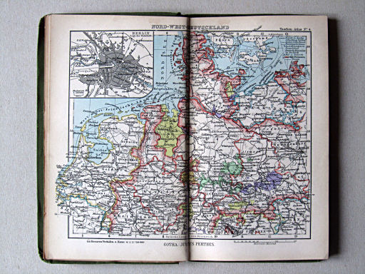 Perthes' Taschen-Atlas (1886)
4. Nord-West-Deutschland