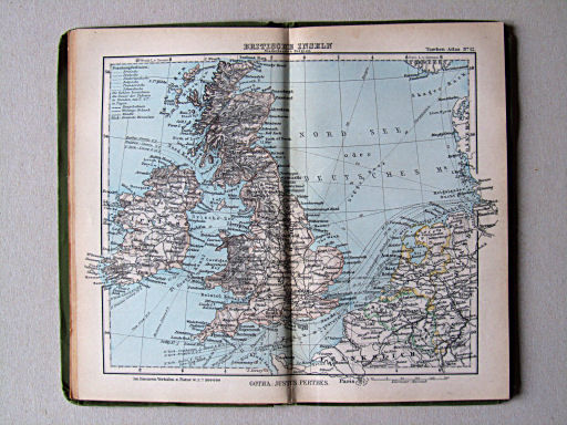 Perthes' Taschen-Atlas (1886)
12. Britische Inseln, Niederlande & Belgien