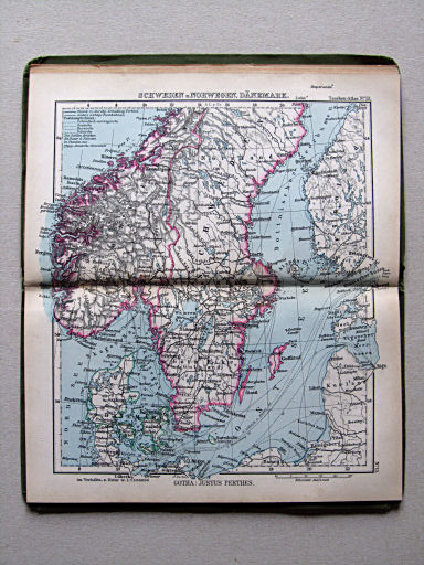 Perthes' Taschen-Atlas (1886)
13. Schweden u. Norwegen, Dänemark