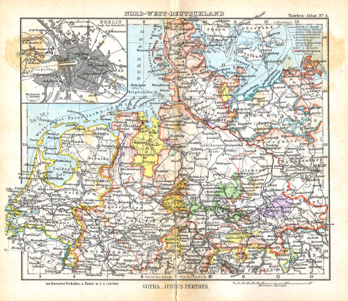 Perthes' Taschen-Atlas (1888)
4. Nord-West-Deutschland