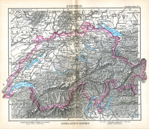 Perthes' Taschen-Atlas (1888)
7. Schweiz