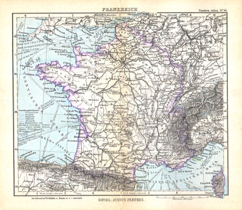 Perthes' Taschen-Atlas (1888)
10. Frankreich