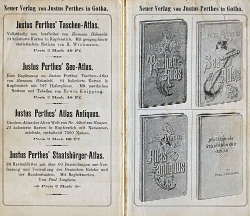 Perthes' Taschen-Atlas (1896)
Schutblad achterin / Rear endpaper