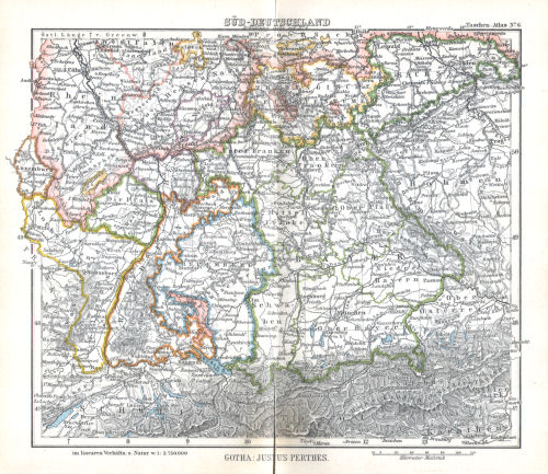 Perthes' Taschen-Atlas (1902)
6. Süd-Deutschland
