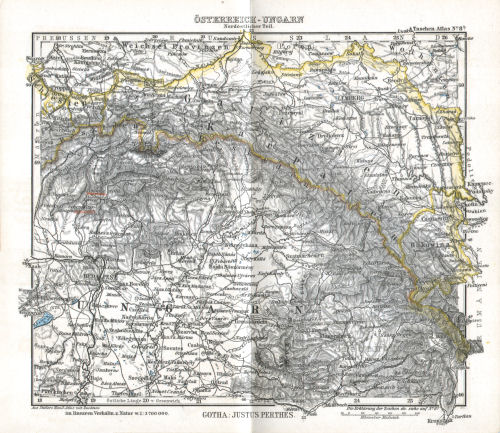 Perthes' Taschen-Atlas (1902)
8b. Österreich-Ungarn. Nordöstlicher Teil