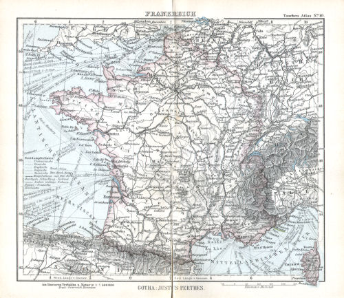 Perthes' Taschen-Atlas (1902)
10. Frankreich