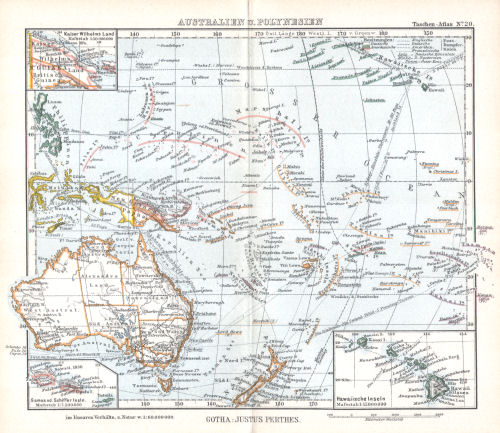 Perthes' Taschen-Atlas (1902)
20. Australien u. Polynesien