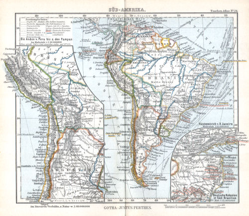 Perthes' Taschen-Atlas (1902)
24. Süd-Amerika