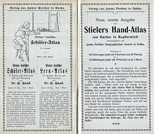Perthes' Taschen-Atlas (1903)
Schutblad achterin / Rear endpaper
