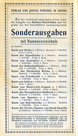 Perthes' Taschen-Atlas (1908)
Schutblad voorin / Front endpaper