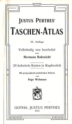 Perthes' Taschen-Atlas (1913)
Titelpagina / Title page