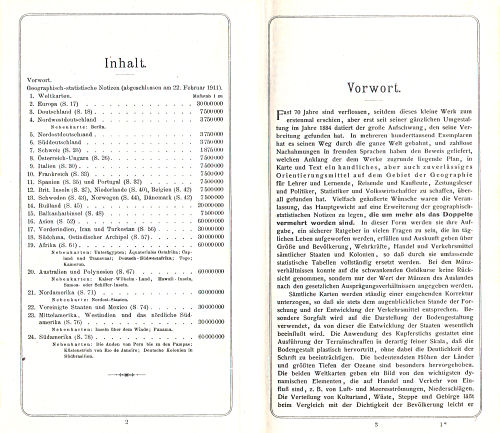 Perthes' Taschen-Atlas (1913)
Inhoudsopgave, voorwoord (1) / Table of contents, preface (1)