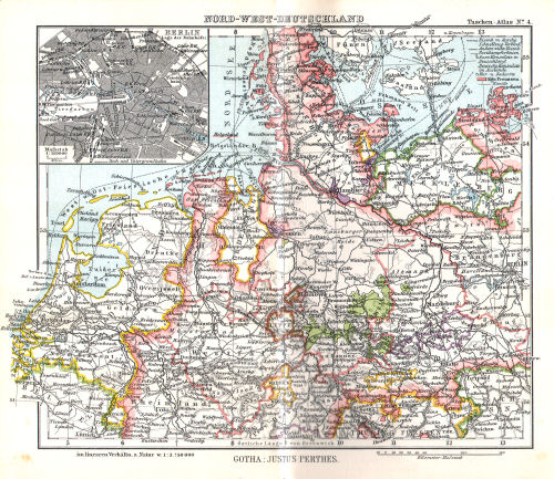 Perthes' Taschen-Atlas (1913)
4. Nord-West-Deutschland