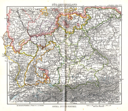 Perthes' Taschen-Atlas (1913)
6. Süd-Deutschland