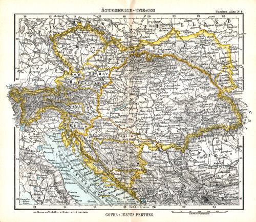 Perthes' Taschen-Atlas (1913)
8. Österreich-Ungarn