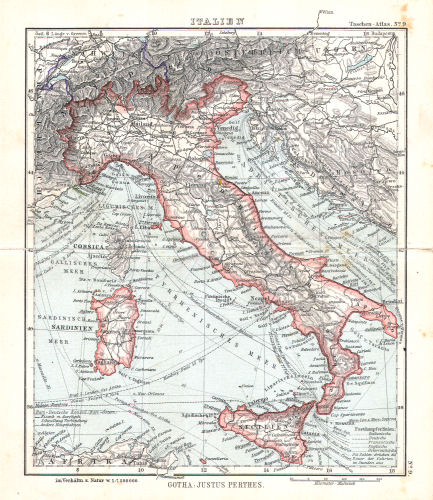 Perthes' Taschen-Atlas (1913)
9. Italien