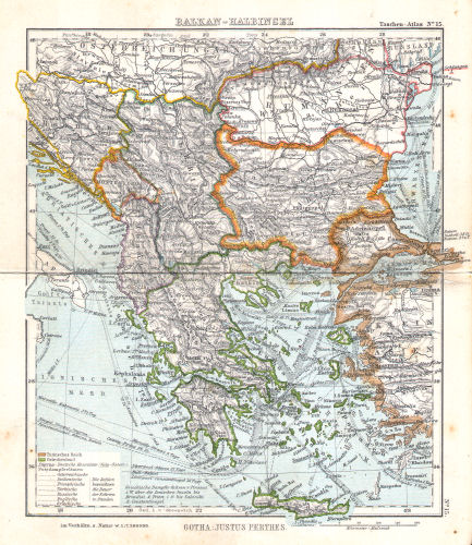 Perthes' Taschen-Atlas (1913)
15. Balkan-Halbinsel