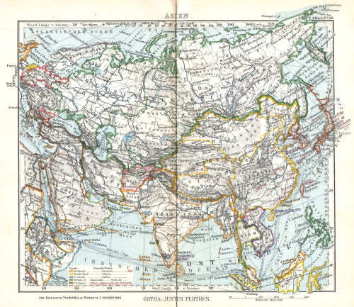 Perthes' Taschen-Atlas (1913)
16. Asien