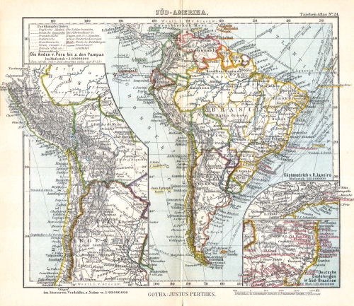 Perthes' Taschen-Atlas (1913)
24. Süd-Amerika