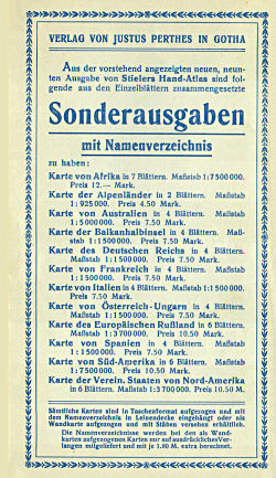 Perthes' Taschen-Atlas (1921)
Schutblad voorin / Front endpaper