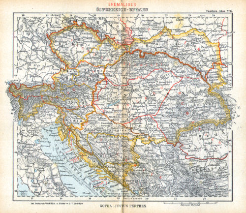 Perthes' Taschen-Atlas (1921)
8. Ehemaliges Österreich-Ungarn