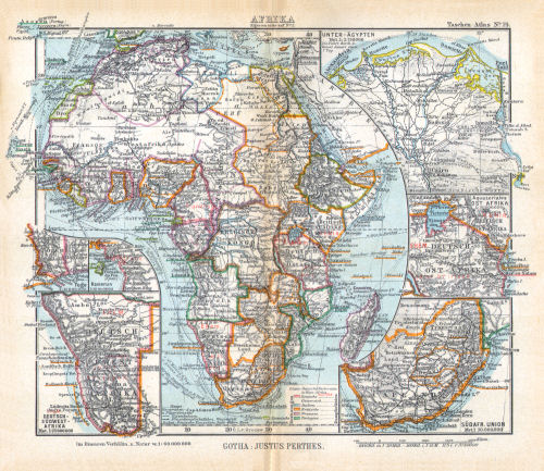 Perthes' Taschen-Atlas (1921)
19. Afrika