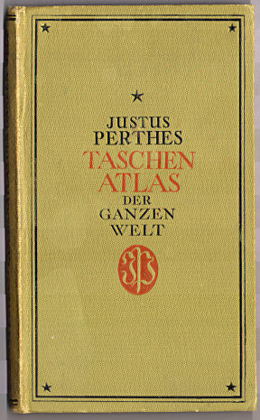 Perthes Taschenatlas der ganzen Welt (1927)
Voorkant band / Front cover