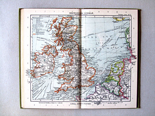 Perthes Taschenatlas der ganzen Welt (1927)
12. Britische Inseln, Niederlande u. Belgien