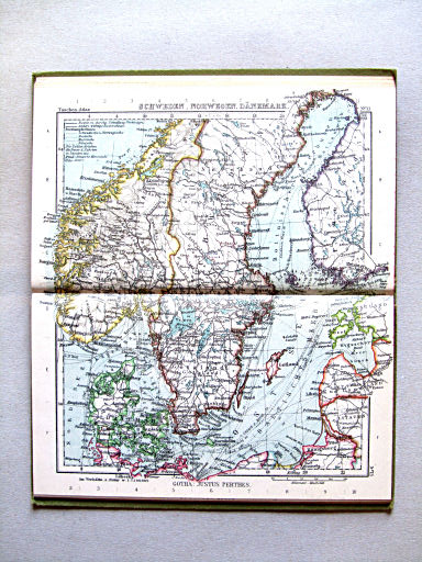Perthes Taschenatlas der ganzen Welt (1927)
13. Schweden, Norwegen, Dänemark