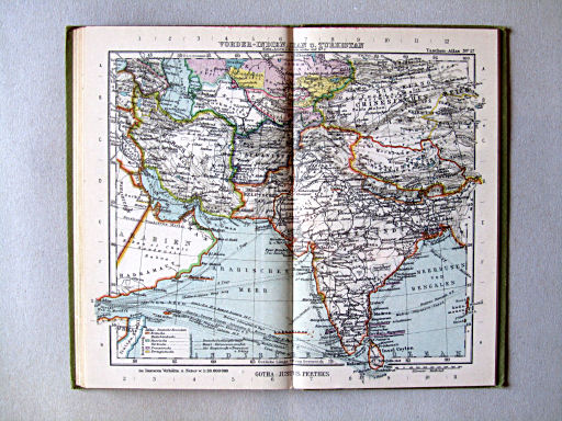 Perthes Taschenatlas der ganzen Welt (1927)
17. Vorder-Indien, Iran u. Turkestan