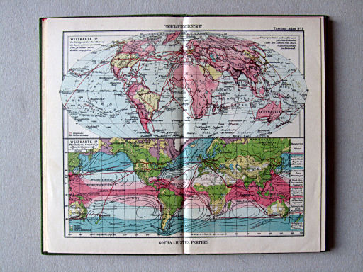 Perthes Taschenatlas der ganzen Welt (1936)
1. Weltkarten