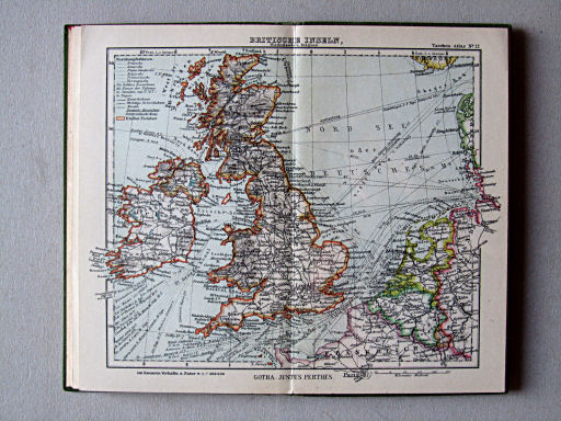 Perthes Taschenatlas der ganzen Welt (1936)
12. Britische Inseln, Niederlande u. Belgien