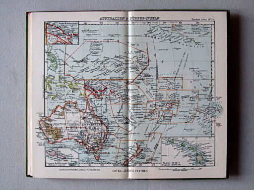 Perthes Taschenatlas der ganzen Welt (1936)
20. Australien u. Südsee-Inseln
